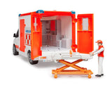 #02676 1/16 White Mercedes-Benz Sprinter Ambulance with Paramedic