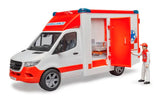 #02676 1/16 White Mercedes-Benz Sprinter Ambulance with Paramedic