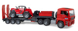 #02774 1/16 Red MAN TGA 41.440 Loader Truck with Manitou MLT633 Turbo Telescopic Loader