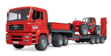 #02774 1/16 Red MAN TGA 41.440 Loader Truck with Manitou MLT633 Turbo Telescopic Loader