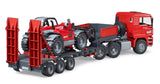 #02774 1/16 Red MAN TGA 41.440 Loader Truck with Manitou MLT633 Turbo Telescopic Loader