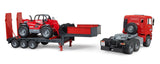 #02774 1/16 Red MAN TGA 41.440 Loader Truck with Manitou MLT633 Turbo Telescopic Loader