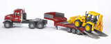 #02813 1/16 Mack Granite Low Loader with JCB Backhoe