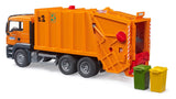 #03760 1/16 Orange MAN TGS 26.500 Rear Loading Garbage Truck