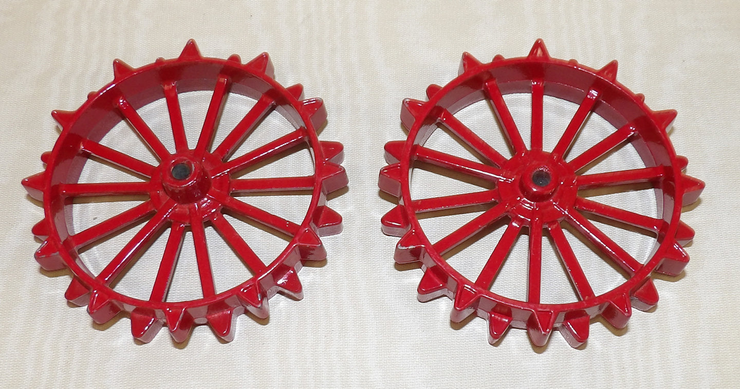 #06-051 1/16 Metal Spoke Rear Wheel with Lugs, Pair, 3½" x 11/16" - Used, AS IS