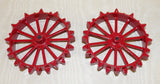 #06-051 1/16 Metal Spoke Rear Wheel with Lugs, Pair, 3½" x 11/16" - Used, AS IS
