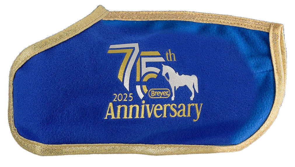 #B-TR-10487 1/9 Breyer 75th Anniversary Blue Horse Blanket