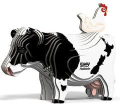 #105660 EUGY Holstein Cow 3D Cardboard Craft Puzzle