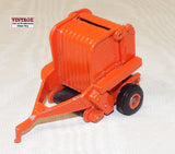 #1587 1/64 AC/Case Orange Round Baler with Bale - No package, AS IS