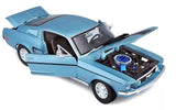 #31167MTBL 1/18 Metallic Blue 1968 Ford Mustang GT Cobra Jet