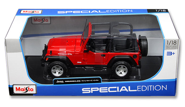 Maisto Jeep Rubicon レッド Jeep Wrangler Rubicon Red Diecast Model Truck | Maisto