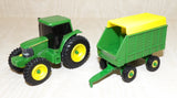 #37661 Mini John Deere Tractor with Forage Wagon