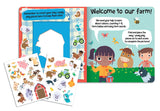 #391367 Easy Peely On the Farm Peel, Stick, Play Activity Book