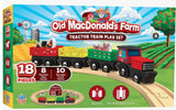 #42317 Old MacDonald's Farm Wooden Tractor Train Play Set - 18 piece