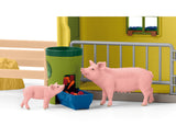 #42605 1/20 Yellow Barn with Animals & Accessories