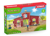 #42606 1/20 Large Red Barn with Animals & Accessories