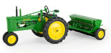 #45973 1/16 John Deere Model B Tractor with Grain Drill, 2025 Classic Green Reunion Edition