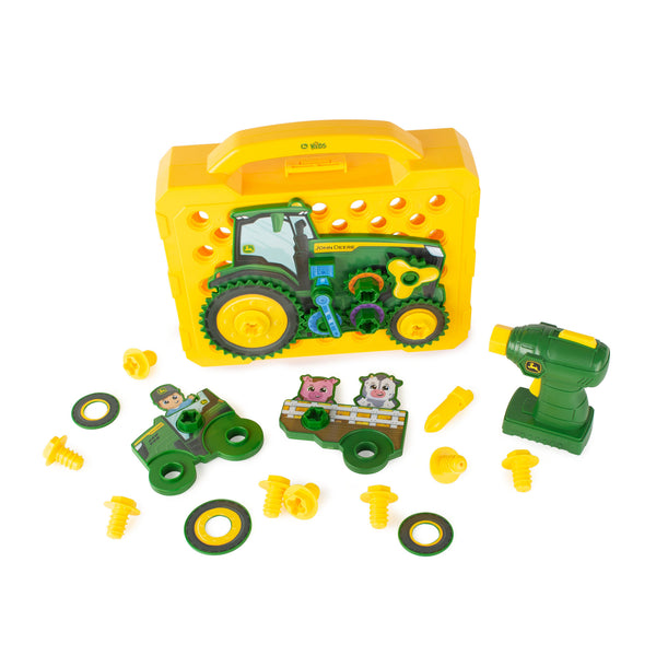 John Deere Sandbox Toy Set with Dump Truck, Bucket and Shovel