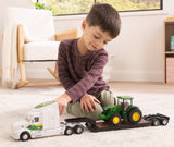 #47679 1/32 John Deere Peterbilt 579 with Lowboy Trailer & John Deere 7290R Tractor
