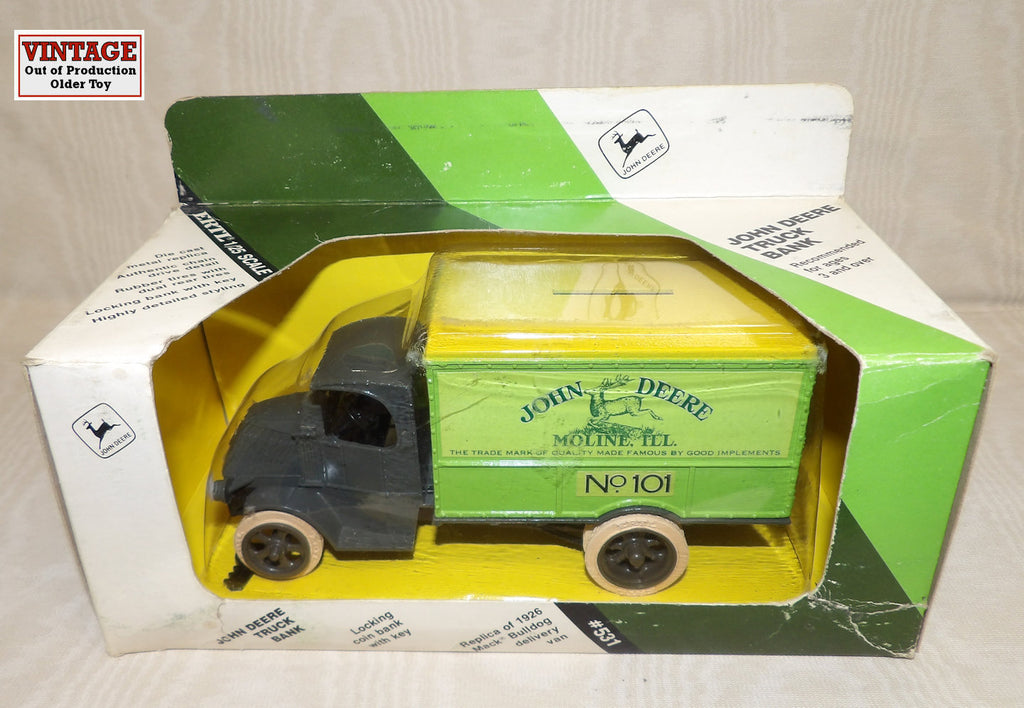 #531EO 1/38 John Deere 1926 Mack Bulldog Delivery Van Bank #101