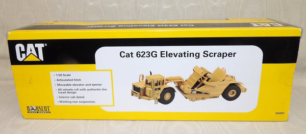 55097 1/50 Cat 623G Elevating Scraper, Pre-Owned | Action Toys