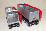#60-1632 1/64 Viper Red & Silver Kenworth W900L Day Cab & East Mfg. Michigan Series 31' & 20' End Dump Trailers