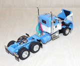 #60-1633 1/64 Wisteria Blue & White Kenworth W900L Day Cab & East Mfg. Michigan Series 31' & 20' End Dump Trailers