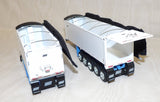 #60-1633 1/64 Wisteria Blue & White Kenworth W900L Day Cab & East Mfg. Michigan Series 31' & 20' End Dump Trailers