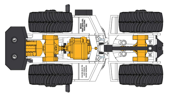 60-1878 1/64 Big Bud 700 4WD Construction Tractor, Las Vegas