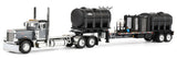 #60-2075 1/64 Gunmetal & Black Peterbilt 379 Day Cab & DEMCO 42' Liquid Fertilizer Trailer