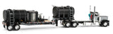 #60-2075 1/64 Gunmetal & Black Peterbilt 379 Day Cab & DEMCO 42' Liquid Fertilizer Trailer