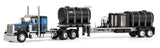 #60-2077 1/64 Blue & Black Peterbilt 379 with 36" Sleeper & DEMCO 42' Liquid Fertilizer Trailer