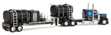 #60-2077 1/64 Blue & Black Peterbilt 379 with 36" Sleeper & DEMCO 42' Liquid Fertilizer Trailer