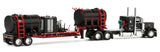 #60-2078 1/64 Black & Red Peterbilt 379 with 36" Sleeper & DEMCO 42' Liquid Fertilzer Trailer