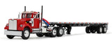 #60-2093 1/64 Viper Red White Western Star Day Cab with 48' Utility Flatbed Trailer