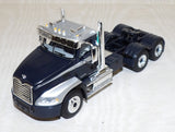 #60-1954 Black & Silver Mack Pinnacle Day Cab & 53' Wilson Roadbrute Flatbed Trailer with Shrink Wrapped Paper Tubes on Pallets Load
