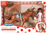 #6236 1/12 Cheryl White & Jetolara Horse & Book Set