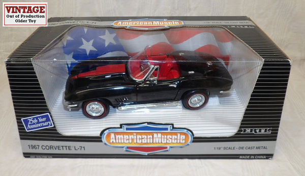 7445 1/18 1967 Corvette L-71 - Tuxedo Black | Action Toys