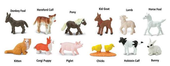 #760904 Farm Baby Animals 12-pc. Set