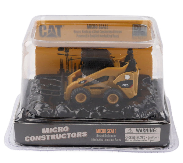 85728CS Cat Micro 272C Skid Steer with Pallet Forks | Action Toys
