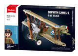 #B1293 Model Bricks Sopwith Camel S Biplane Building Brick Set