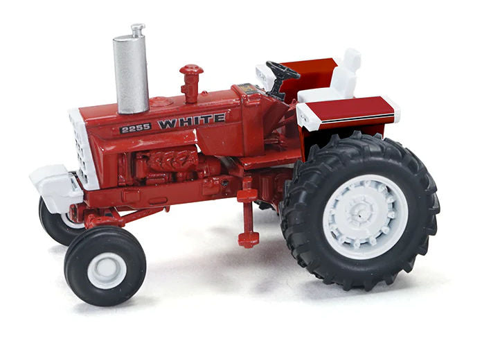 #SCT975 1/64 White 2255 Open Station Tractor, Red