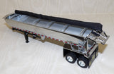 #60-1660 1/64 Lime Green & Black Kenworth W990 Day Cab & MAC Half Round End Dump Trailer