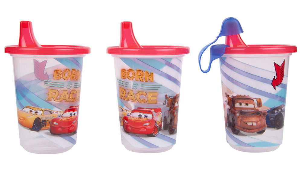 #Y9294 Cars Take & Toss 10 oz Sippy Cup Set