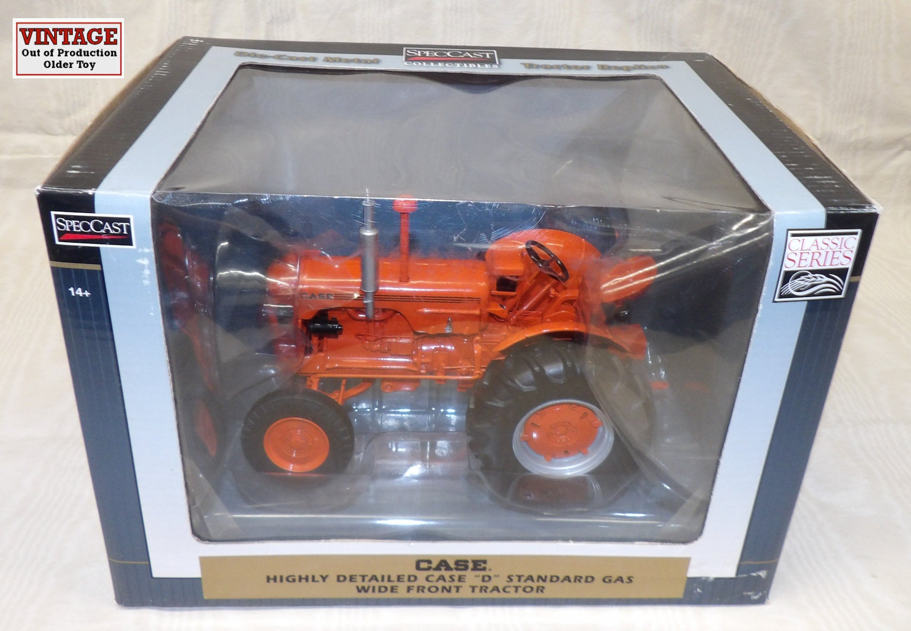 #ZJD1653 1/16 Case "D" Standard Gas Wide Front Tractor