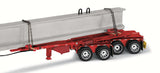#69-1649 1/64 LeFebvre & Sons Peterbilt Model 389 Tri-Axle Day Cab & ERMC 4-Axle Hydra-Steer Trailer with 90' Beam Load