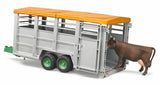 #02227 1/16 Livestock Trailer with Cow