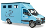 #02674 1/16 MB Sprinter Animal Transporter with Horse