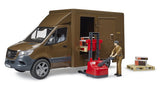 #02678 1/16 UPS MB Sprinter Truck with Driver, Pallet Jack & Accessories