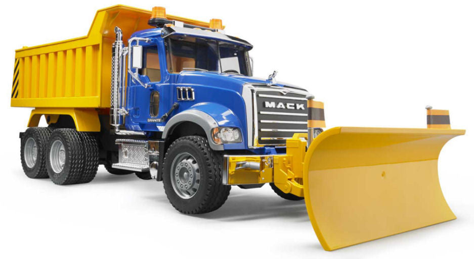 #02825 1/16 Mack Granite Dump Truck with Snow Plow Blade